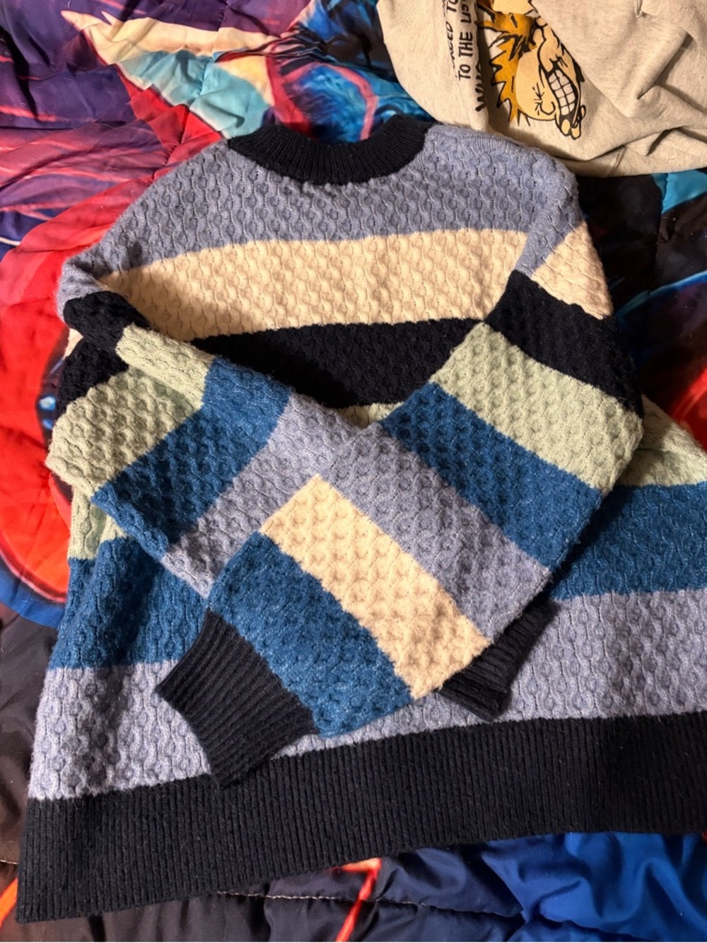 Striped Textured sweater